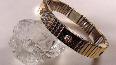 Sanamag "Cosara" Magnetarmband mit Zirkoniasteinen